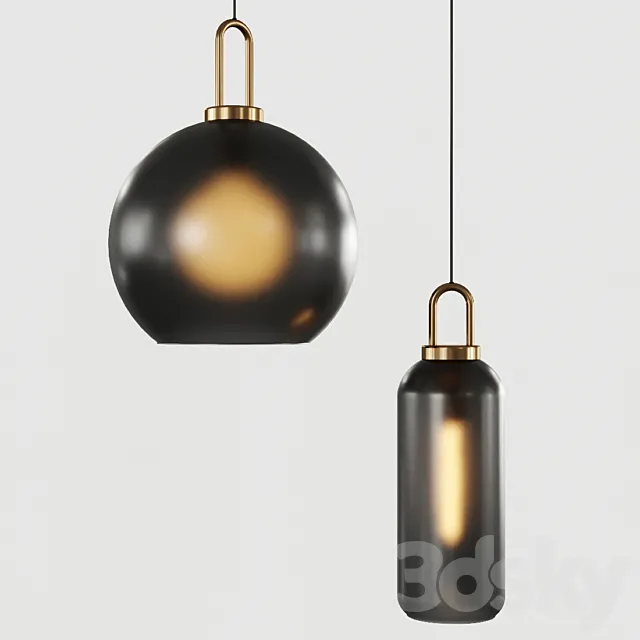 Pendant light Lampatron GAUSS Smoke _2 3DSMax File