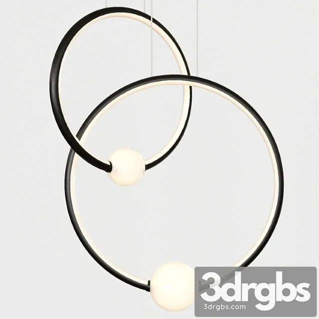 Pendant light lampatron griggs duo black