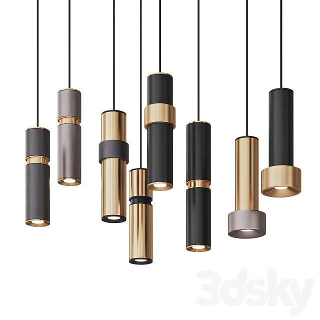Pendant light series  Bresso 3DSMax File