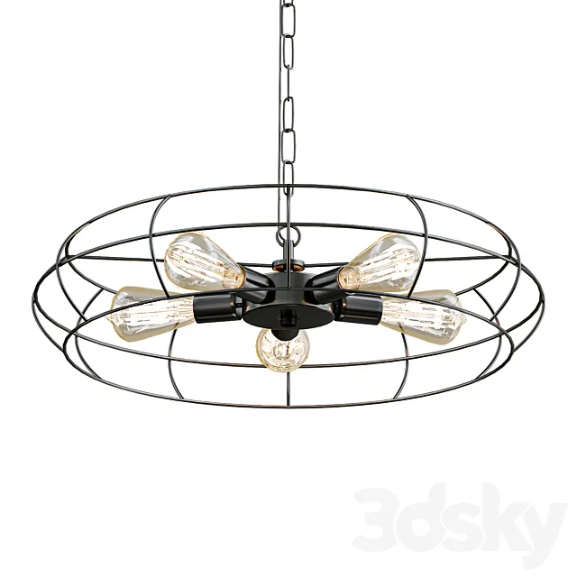 Pendant Lighting Vintage Round 3ds Max