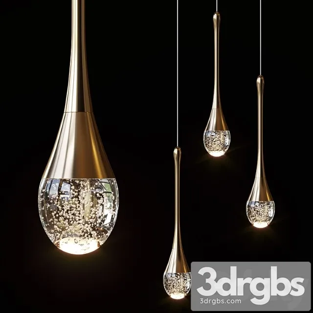 Pendant lights mettasha chandelier 1 and 3 lamps 3dsmax Download