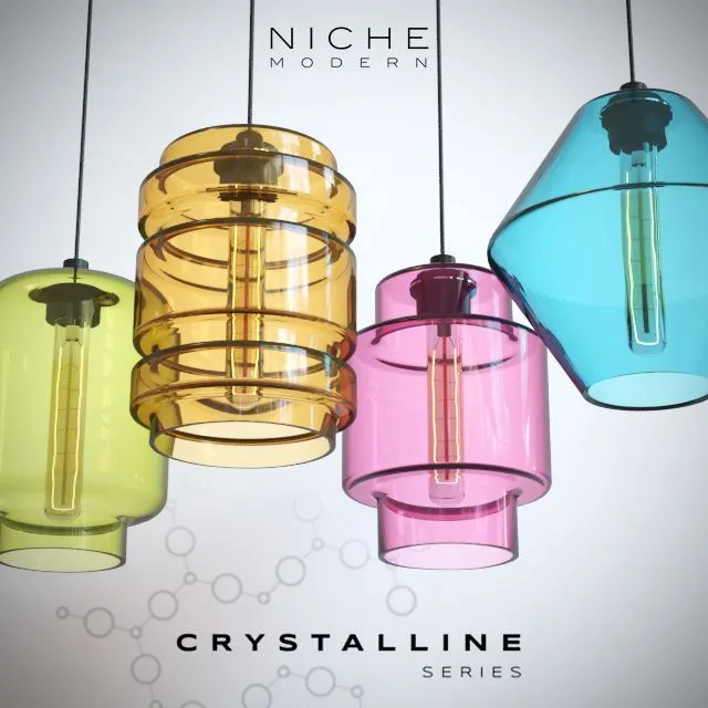 Pendant lights Niche Crystalline 3dsMax Model