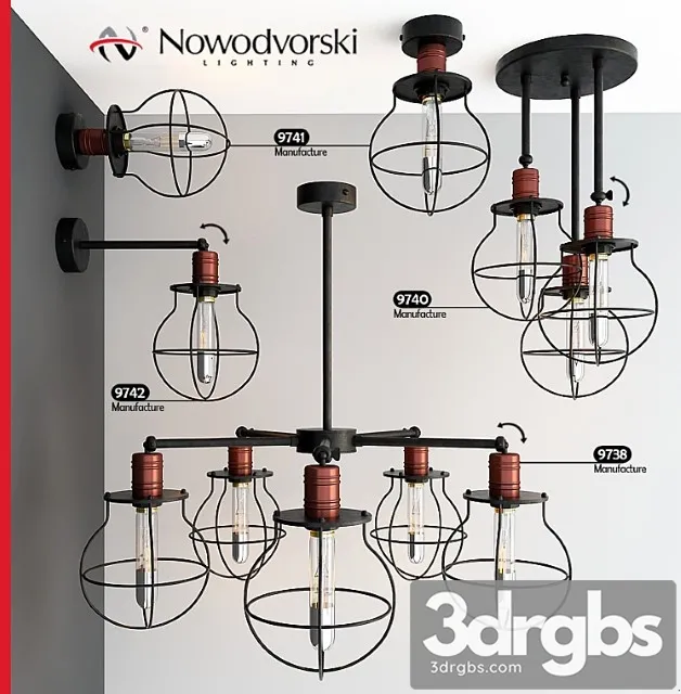 Pendant lights nowodvorski manufacture 3dsmax Download