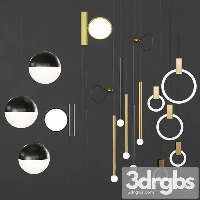 Pendant Lights Set 041 1 3dsmax Download