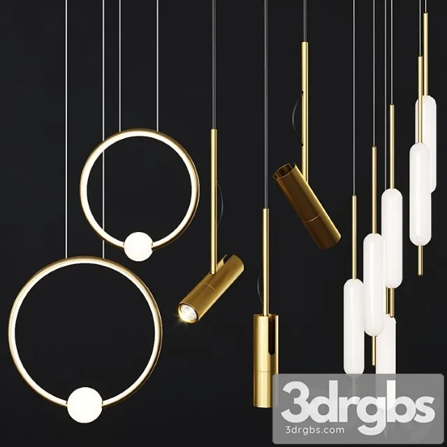 Pendant Lights Set 060 3dsmax Download