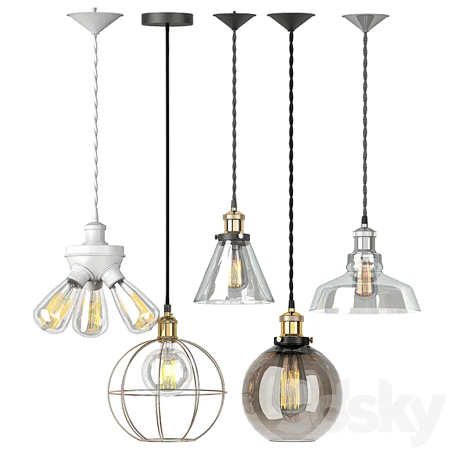 PENDANT SET 12 3ds Max