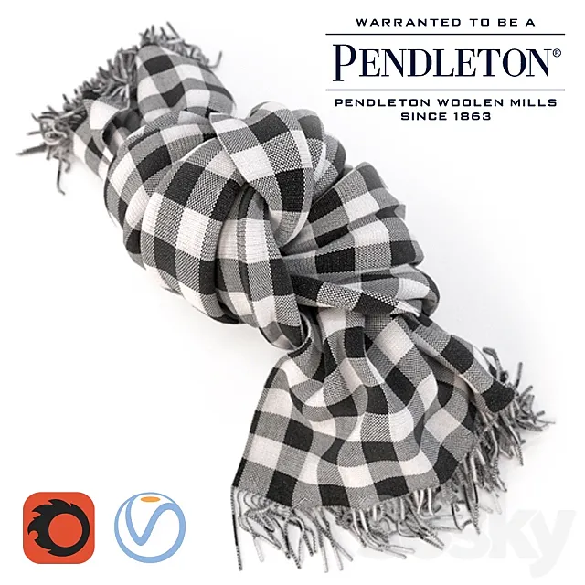 PENDLETON blanket _ for Corona Renderer and Vray 3DS Max Model