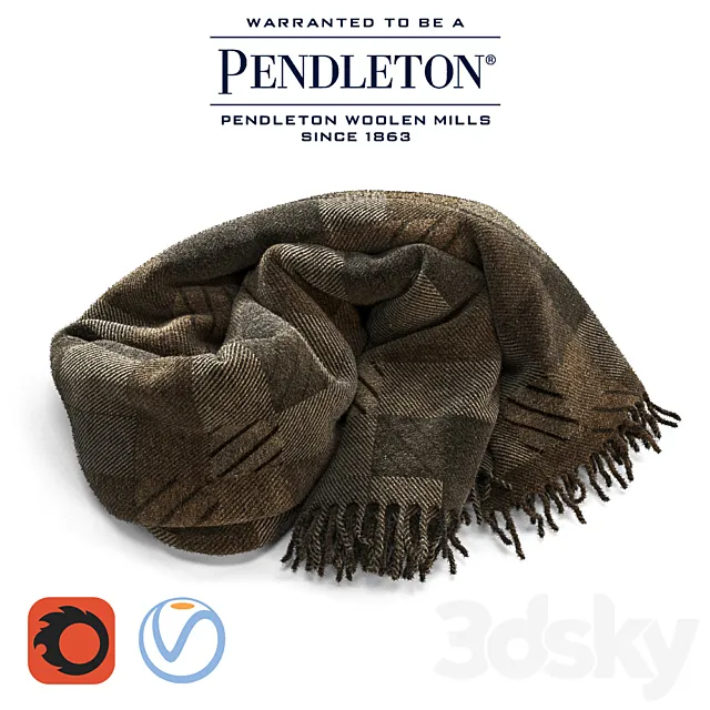 PENDLETON woolen blanket _ for Corona Renderer and Vray 3DSMax File
