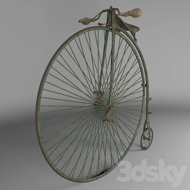 Penny farthing bicycle- 3DS Max Model