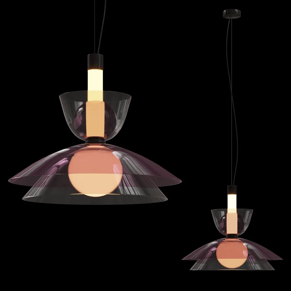 PENTA – Pendant lamp Gems Short 1 D60 A 3ds Max