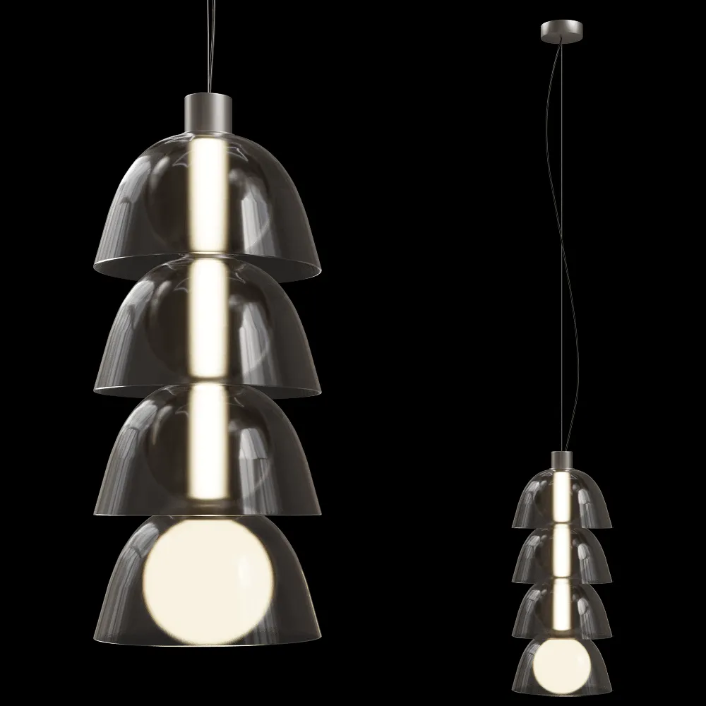 PENTA – Pendant lamp Gems Tall 3 D30 A 3ds Max