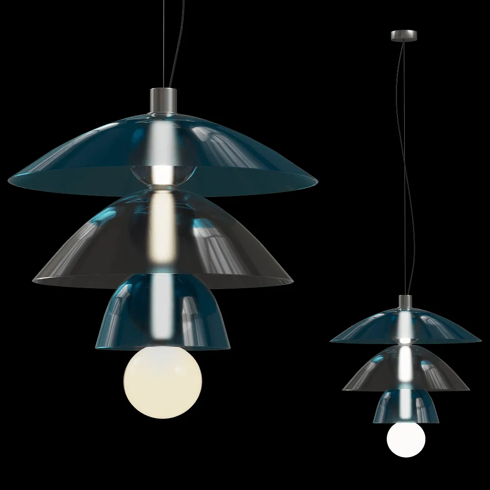 PENTA – Pendant lamp Gems Tall 3 D60 A 3ds Max
