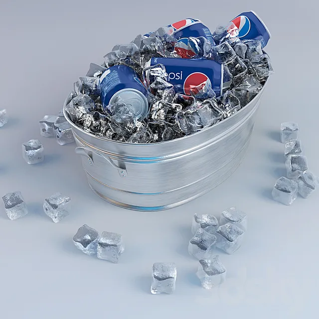 PEPSI ICE BUCKET 3DSMax File