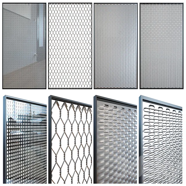 Perforated metal 3DS Max Model