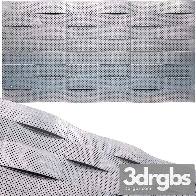 Perforated metal panel n12 3dsmax Download