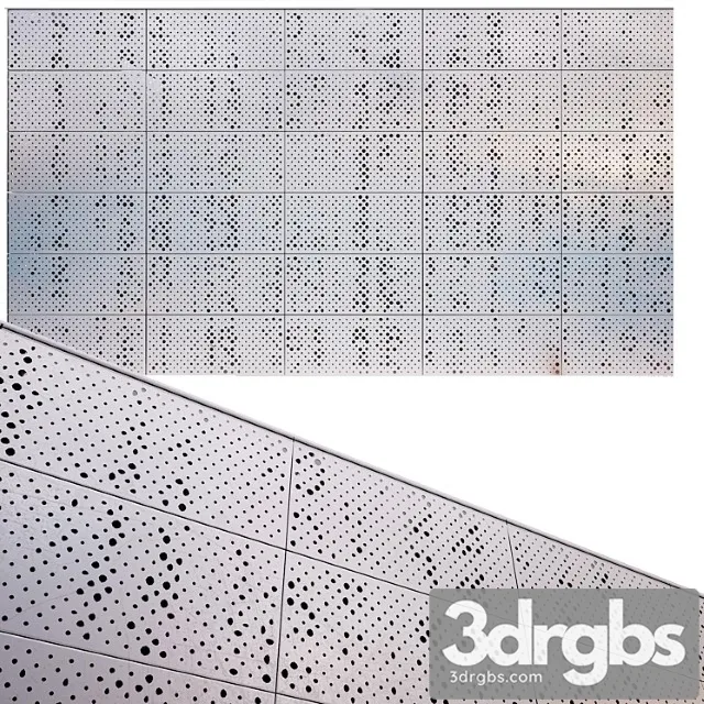 Perforated metal panel n16 3dsmax Download