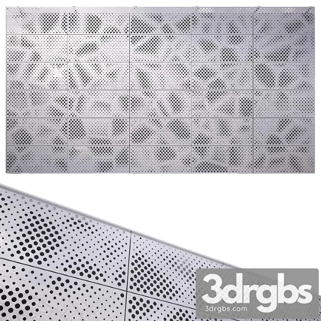 Perforated Metal Panel N2 3dsmax Download