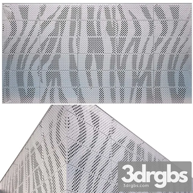 Perforated Metal Panel N9 3dsmax Download