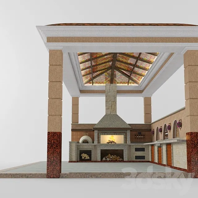 Pergola 3DS Max Model