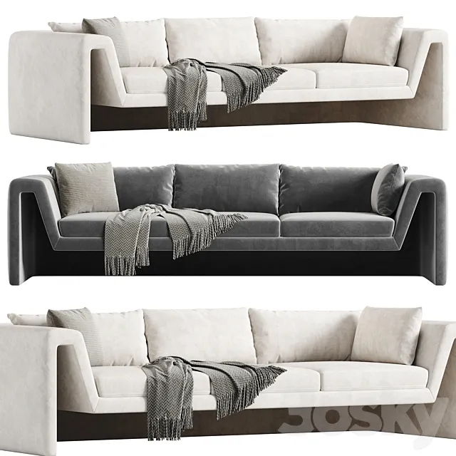 PERIMETER GRAY SOFA 3DS Max Model