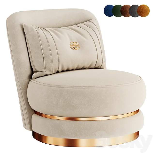 Perla Armchair 3ds Max