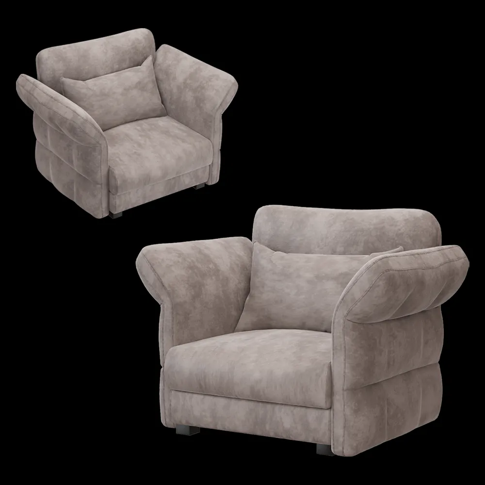 Perozzo – Armchair Eva Due 1 3ds Max