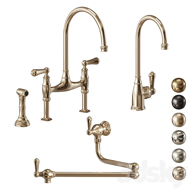 Perrin and Rowe Georgian Era Faucet 3ds Max