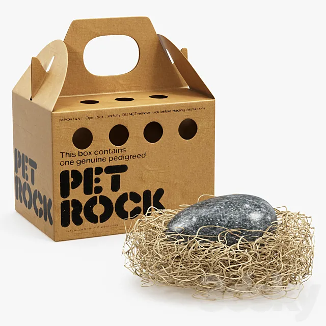 Pet rock 3ds Max