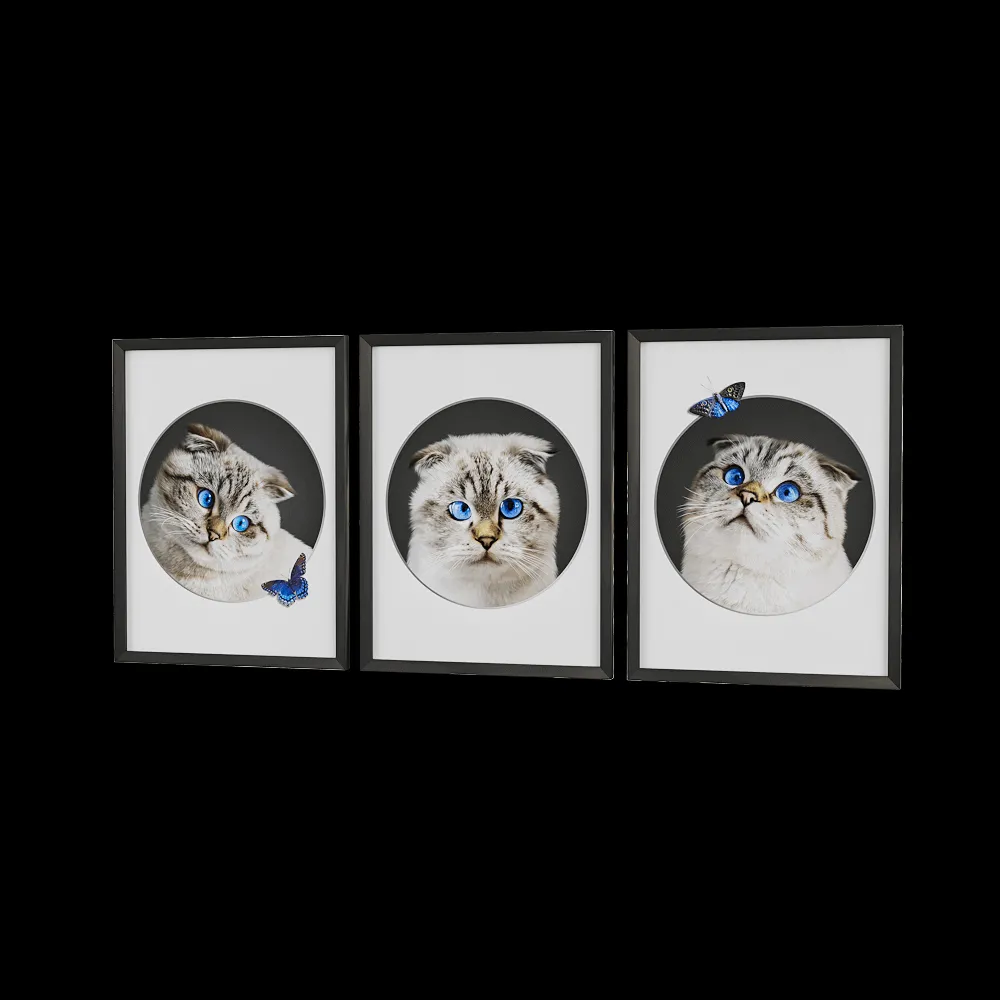 Petposter – Cat print 1 3ds Max