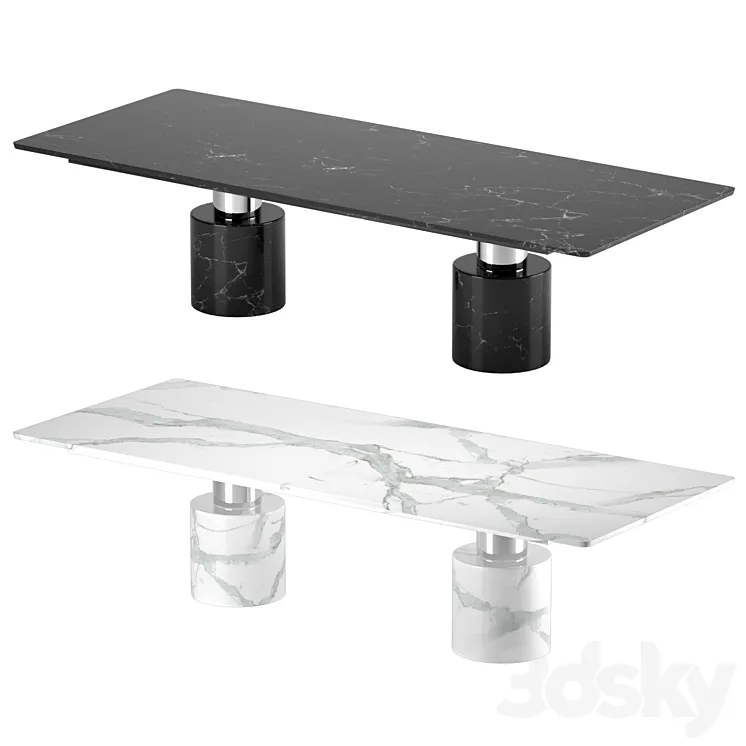 Petrey Dining Table 3DS Max