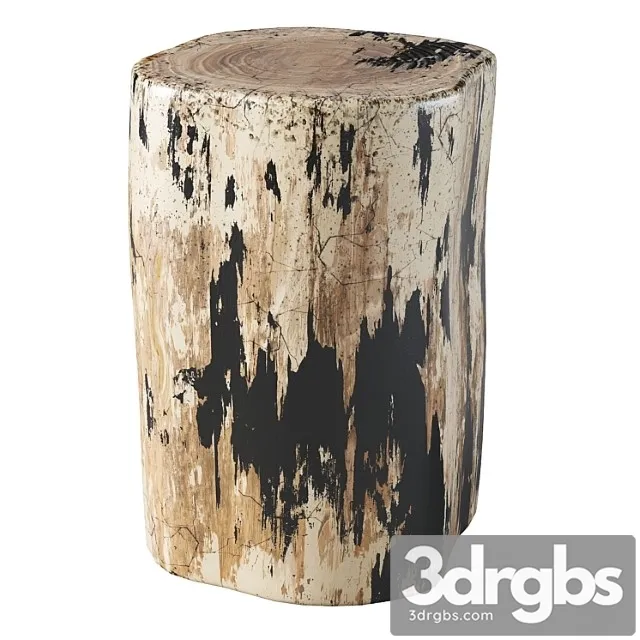 Petrified log stool 2nd
