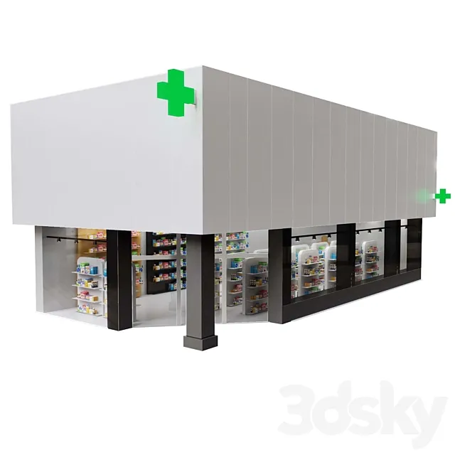 Pharmacy 3DS Max Model