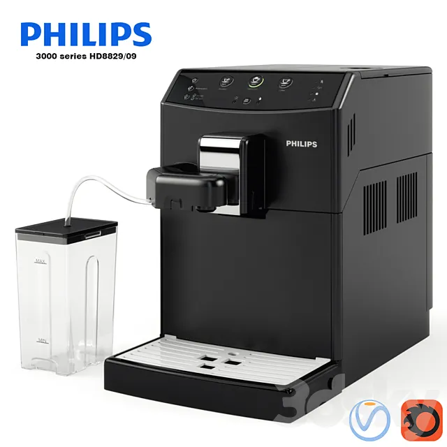 Philips 3000 series HD8829 _ 09 3ds Max