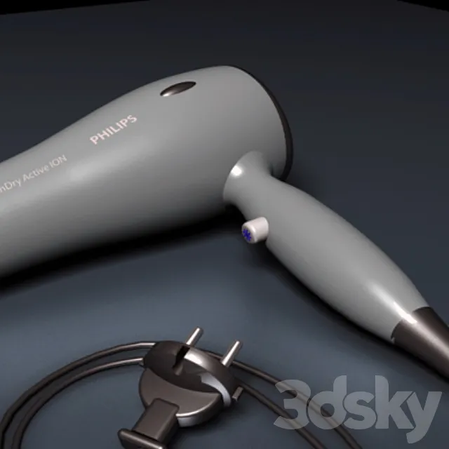 PHILIPS Hairdryer 3DS Max Model