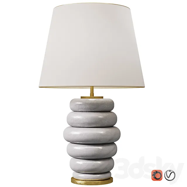 PHOEBE STACKED TABLE LAMP 3DSMax File