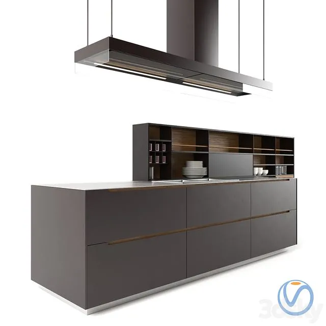 Phoenix Poliform kitchen 3dsMax Model