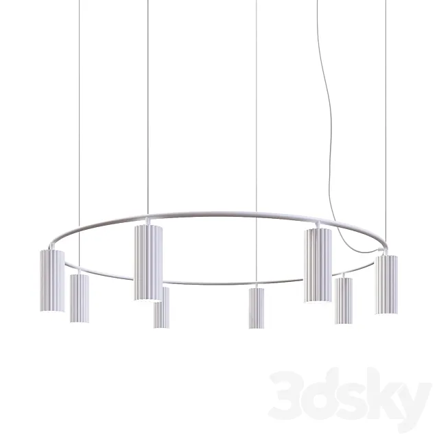 PHOLC Brand Chandelier Donna P (XL) White 3ds Max