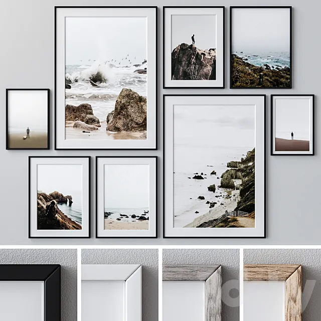 Photo Frames Set 1032 3ds Max