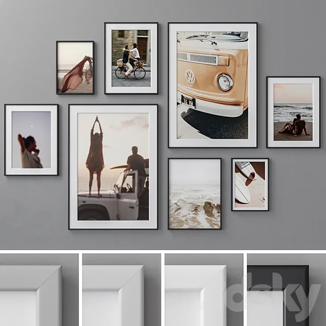 Photo Frames Set 467 3ds Max