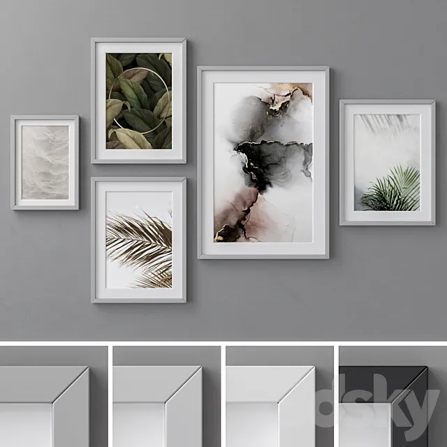 Photo Frames Set 98 3ds Max