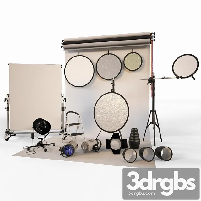 Photo studio equipment 3dsmax Download