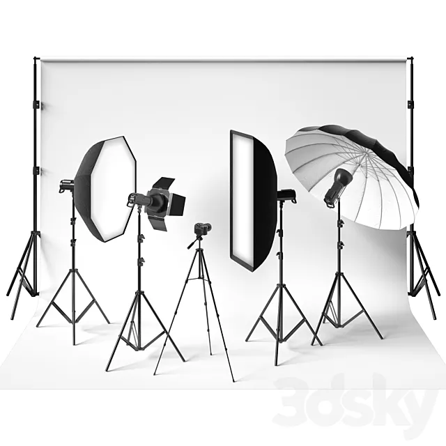 Photo Studio Kit 3DS Max Model