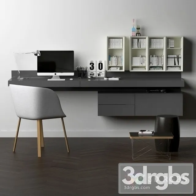 Pianca Ala Desk and Chair 3dsmax Download