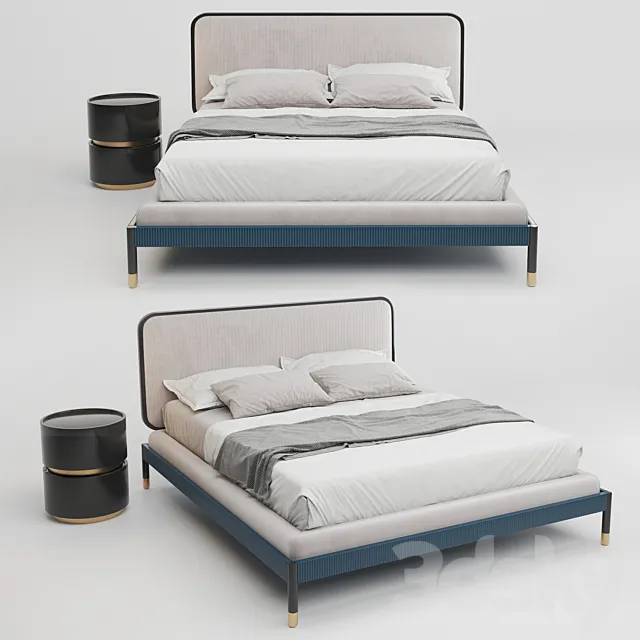 Pianca Amante Plisse Bed 3DS Max Model