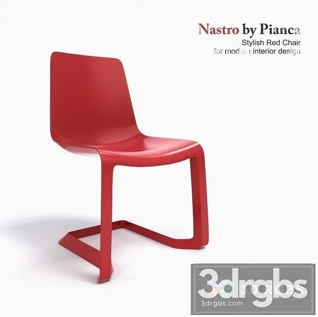 Pianca Nastro Red Chair 3dsmax Download