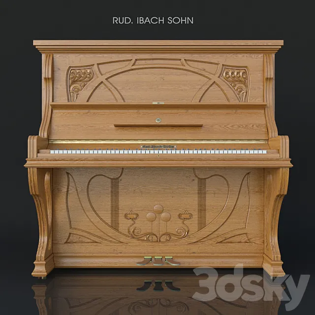 Piano Rud Ibach Sohn 3DS Max Model