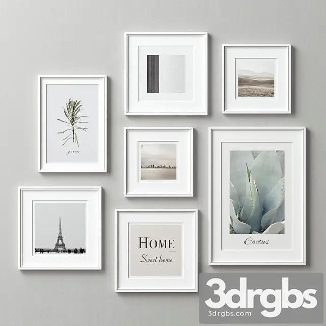 Picture frames set-119 3dsmax Download