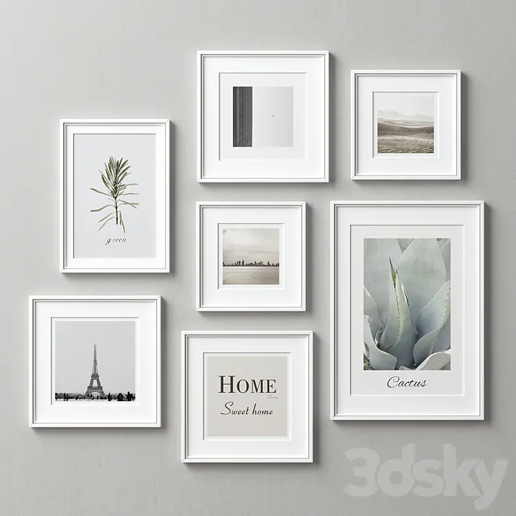 Picture Frames Set-119 3DS Max