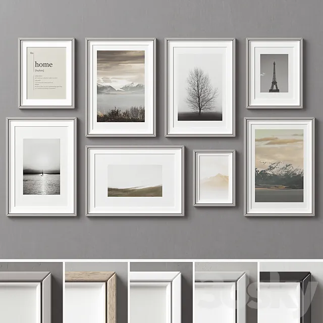 Picture Frames Set -272 3ds Max