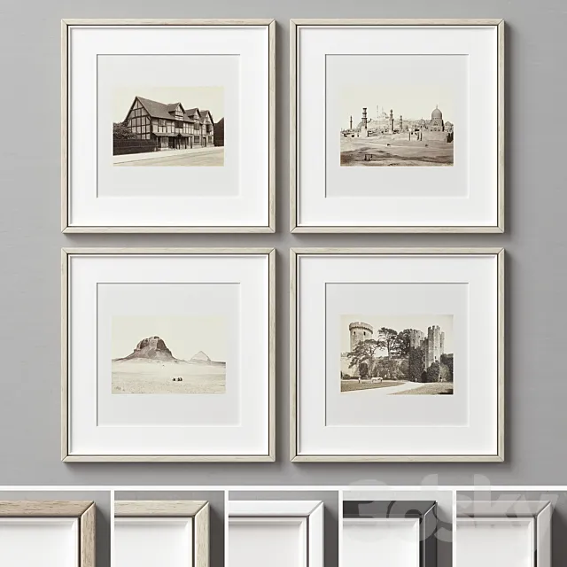 Picture Frames Set-402 3ds Max